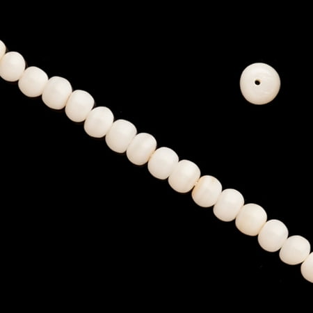 - 5~6x3.5~5mm Rondelle Shell Beads From Natural Color Iridescent South Sea White-Lip Shells Shop per 16Inch String