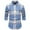 Blue, variant on DDAPJ pyju Mens Slim Fit Plaid Shirts Clearance Sales,Wrinkle-Free Long Sleeve Dress Shirt Slim Fit Casual Button Down Flannel Shirts Western Cowboy Checkered Work Shirt