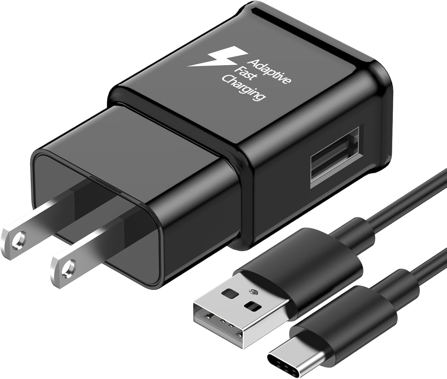 TYPPKMM 45W USB C Fast Charger for Samsung, Type C Wall Charger with 6FT Cable for Galaxy S25/S24/S23/S22/S21/S20/S10, Note 20/Note 10/Note 9, Black
