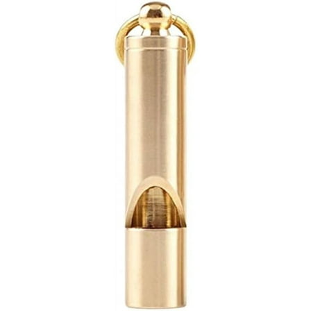 Loudest Brass Whistle | Best Premium Emergency Whistle | One Piece | Outdoor Survival Whistle | On Key-Chain or Hang Around Your Neck and Carry it Anywhere!