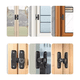 thumbnail image 5 of "Cerradura De Puerta Corredera De Granero, Malubero, Negro ", 5 of 5