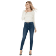 thumbnail image 2 of Women's Stretch Crop Top Pullover Sweater - Long Sleeve Slim Bodycon Crewneck Basic Casual Pullover Solid Cropped Knit Top MK3637-OAT-M, 2 of 5