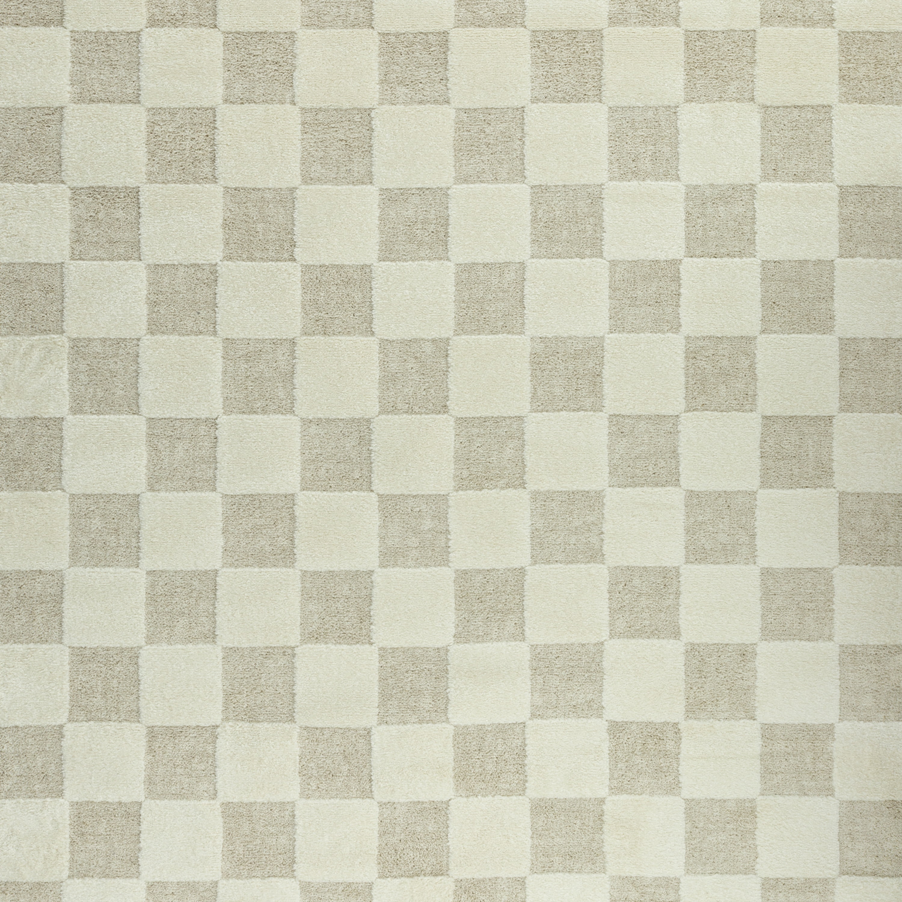 Mainstays Transitional Check Ivory Tan Indoor Area Rug, 5'3" x 7'