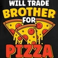 thumbnail image 3 of CafePress - Will Trade Brother For Pizza L Long Sleeve T Shirt - Long Sleeve Dark T-Shirt, 3 of 4