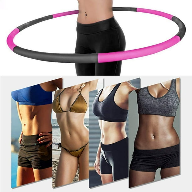 Hula Hoop Weighted Hula Hoops for Exercise Hula Hoops for Adults Lose Weight Fast by Fun Way to Workout Adjustable Design Weighted Hoola Hoop 8