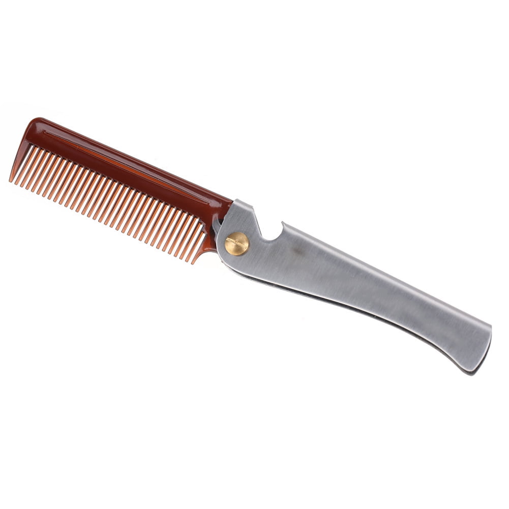 Moustache Comb, Portable Beard Comb, Wooden Round Comb Pocket Teeth