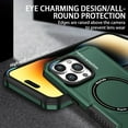 thumbnail image 3 of Nalacover for iPhone 15 Pro Max Case, Military Grade Drop Protection,Skin-Friendly Compatible with MagSafe Silicone & PC Double Layer Protection Shockproof Cover For iPhone 15 Pro Max, Darkgreen, 3 of 10