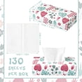 thumbnail image 4 of 12 Packs 1560 Sheets Soft Facial Tissues Box 2 Ply 130 Sheets Per Box Household Facial Tissues Bulk Fit for Bathroom Kitchen Office Car Home Use(Plant Flower), 4 of 4