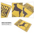 thumbnail image 4 of 2 letreros de advertencia para perros, letreros decorativos vintage, letreros de metal pintados para césped, 4 of 7