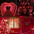 thumbnail image 6 of Extendable 33FT 100 LED String Lights Outdoor Indoor, Super Bright Christmas Lights, Waterproof 8 Modes Plug in Fairy Lights for Xmas Tree Bedroom Party Wedding Garden,Red, 6 of 7