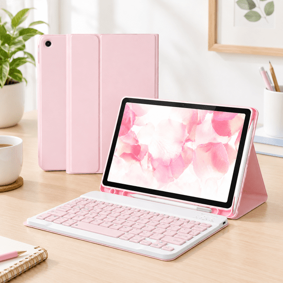 Pink 11 Inch Tablet Case with and S Pen Holder for Galaxy Tab A11 /A9  2023/2025