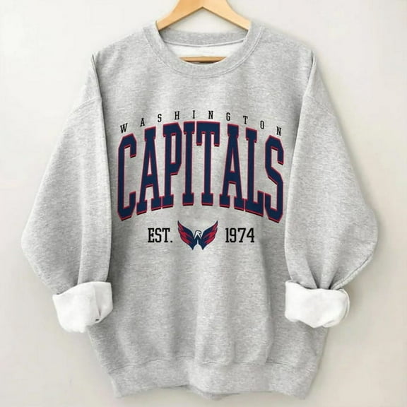 Washington Hockey Crewneck, Style Washington Capitals Sweatshirt, Washington Sweatshirt, College Sweatshirt, Hockey Fan Gifts