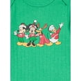thumbnail image 3 of Mickey Mouse Baby Boys Christmas Graphic Bodysuit and Jogger Pants Set, 2-Piece, Sizes 0M-12M, 3 of 6