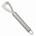 thumbnail image 4 of Stainless Steel Cheese Knife Cutter with Angled Blade, Flat Handle and Hanging Hole, Kitchen Spatula Tool for Hard or Soft Cheese, 1-Piece, 4 of 7