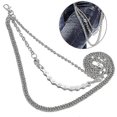 thumbnail image 3 of Pants Chain Fashion Hip Hop Gothic Punk Trousers Chain Jeans Wallet Chain for Men Silver, 3 of 5