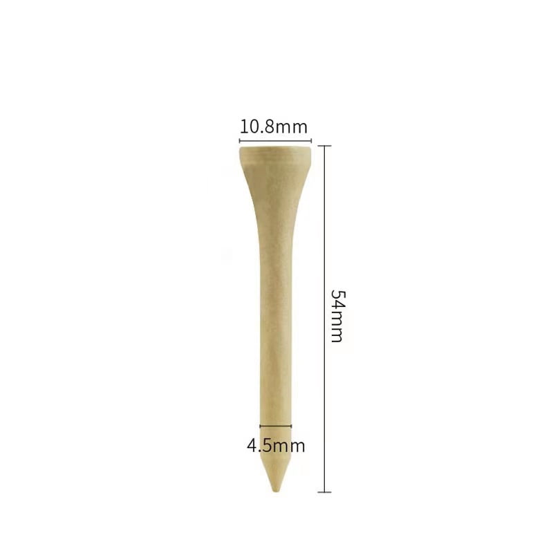 Bamboo Golf Tees 100 PCS, 42mm/54mm/70mm/83mm Length, Durable Golf Tees for Golf Course