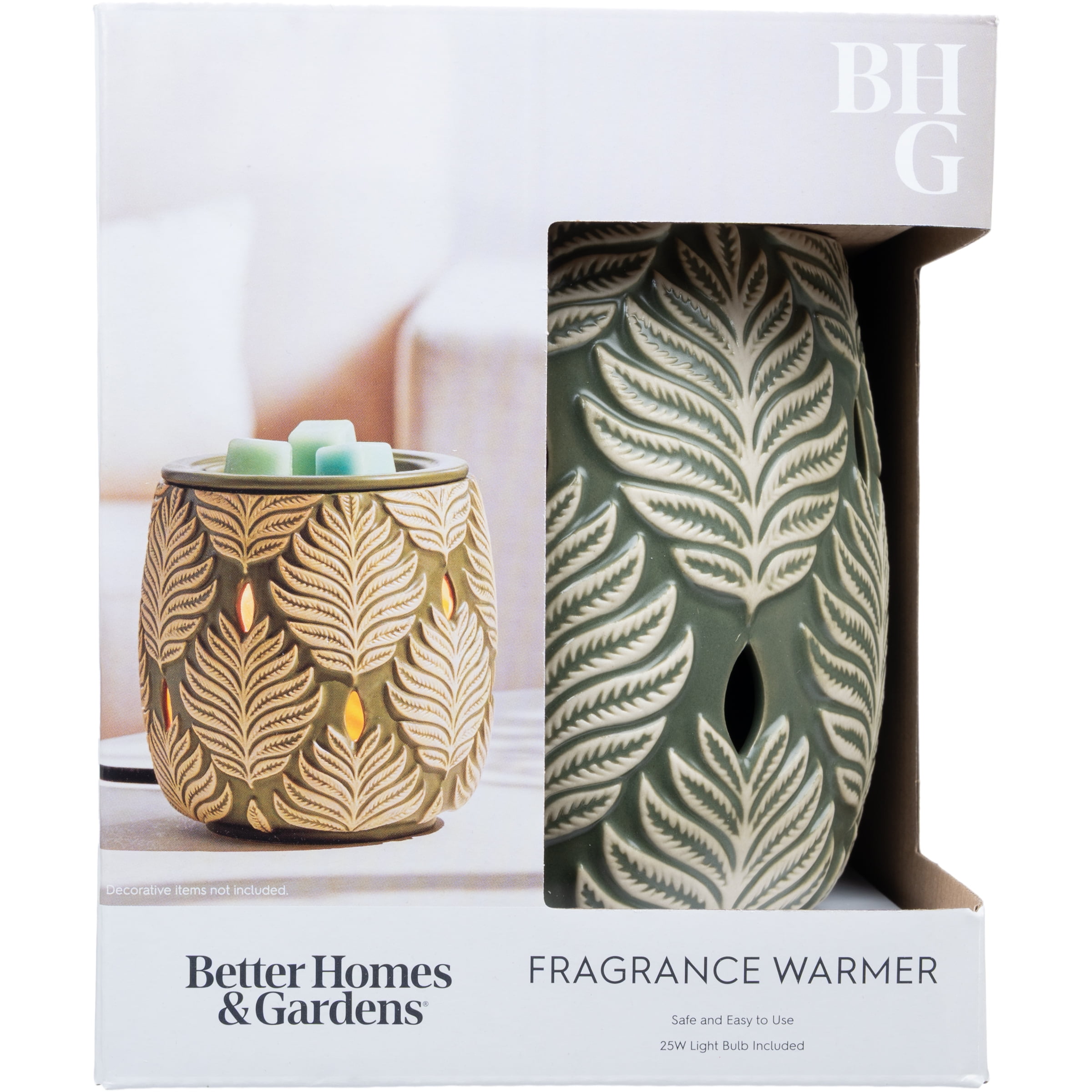 Better Homes & Gardens Fern Textured Leaf Wax Warmer