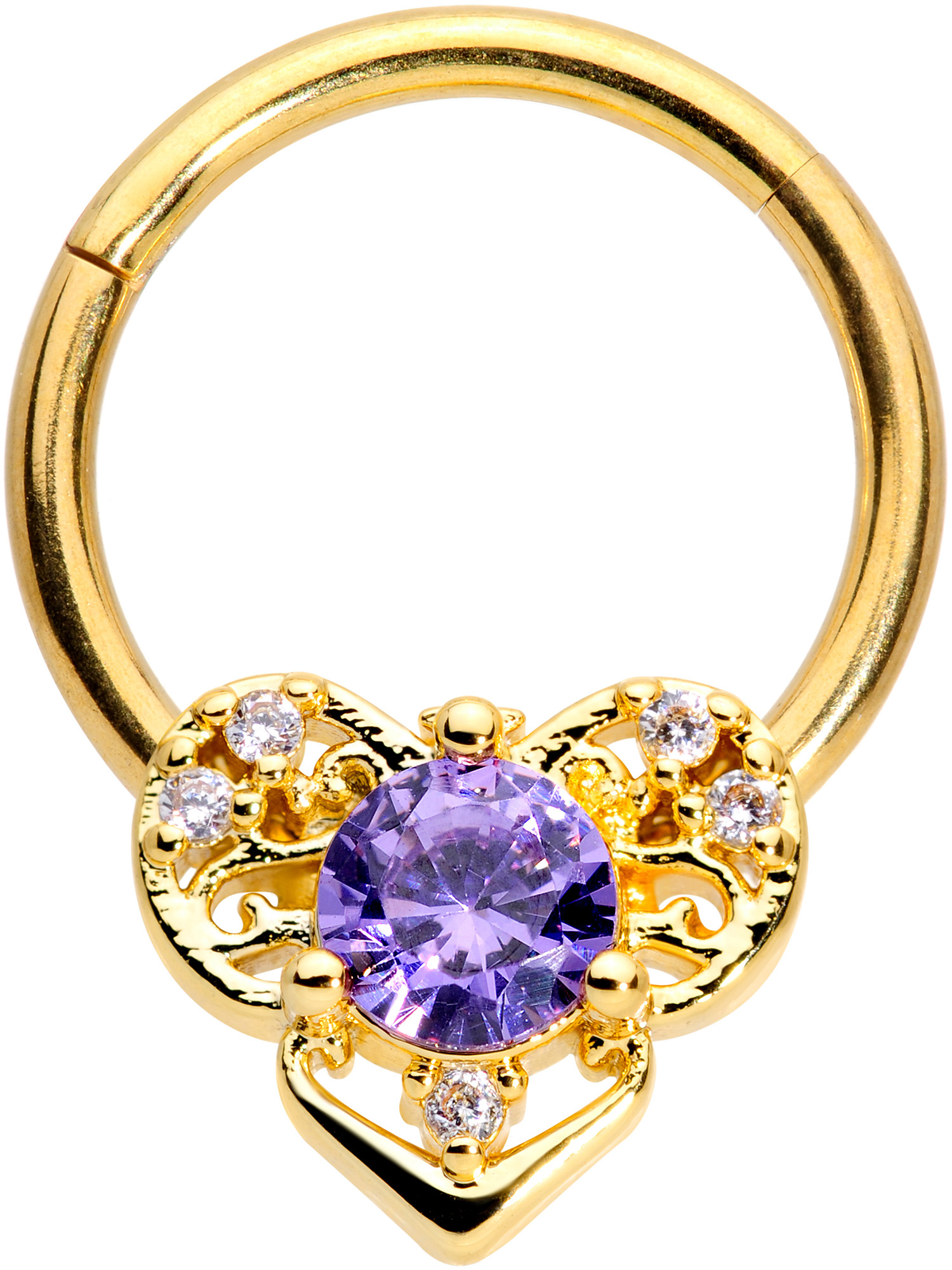 Body Candy Body Candy 16G PVD Steel Segment Ring Seamless Cartilage