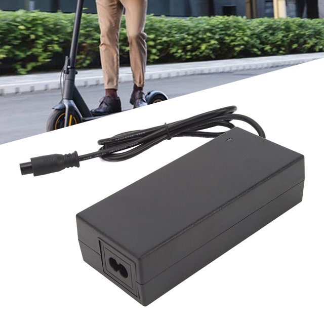 Cargador de Batería de 36v 2a, Cargador de Scooter Eléctrico para Coche de Equilibrio, Adaptador de Fuente de Alimentación de Salida de 3 Clavijas de 8mm Con Protección
