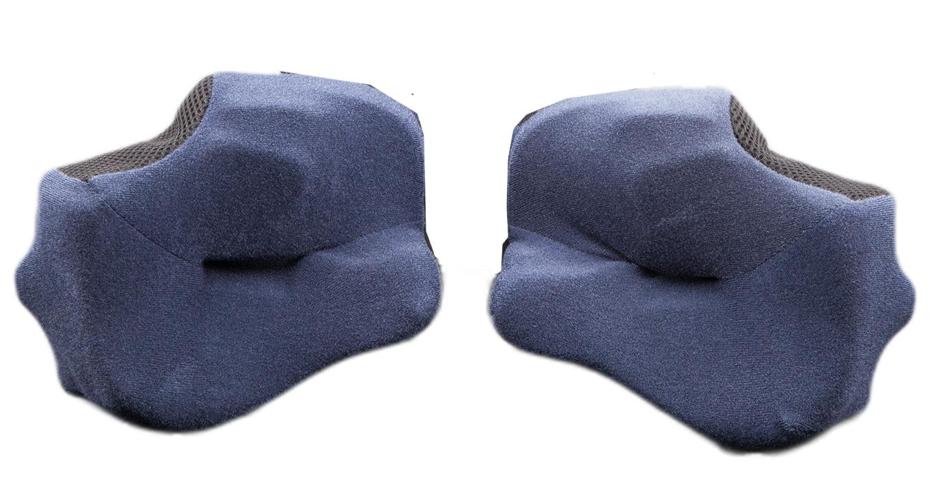 Arai ContourX Helmet Cheek Pads Blue 30mm