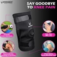 thumbnail image 2 of Hinged Knee Brace for Adults, Men & Women (Black, 1Pc), Adjustable Support with Removable Side Stabilizers, Ideal for Arthritis, ACL, PCL, Sports, Sprains, Joint Pain Relief, Meniscus Tear-Large, 2 of 6