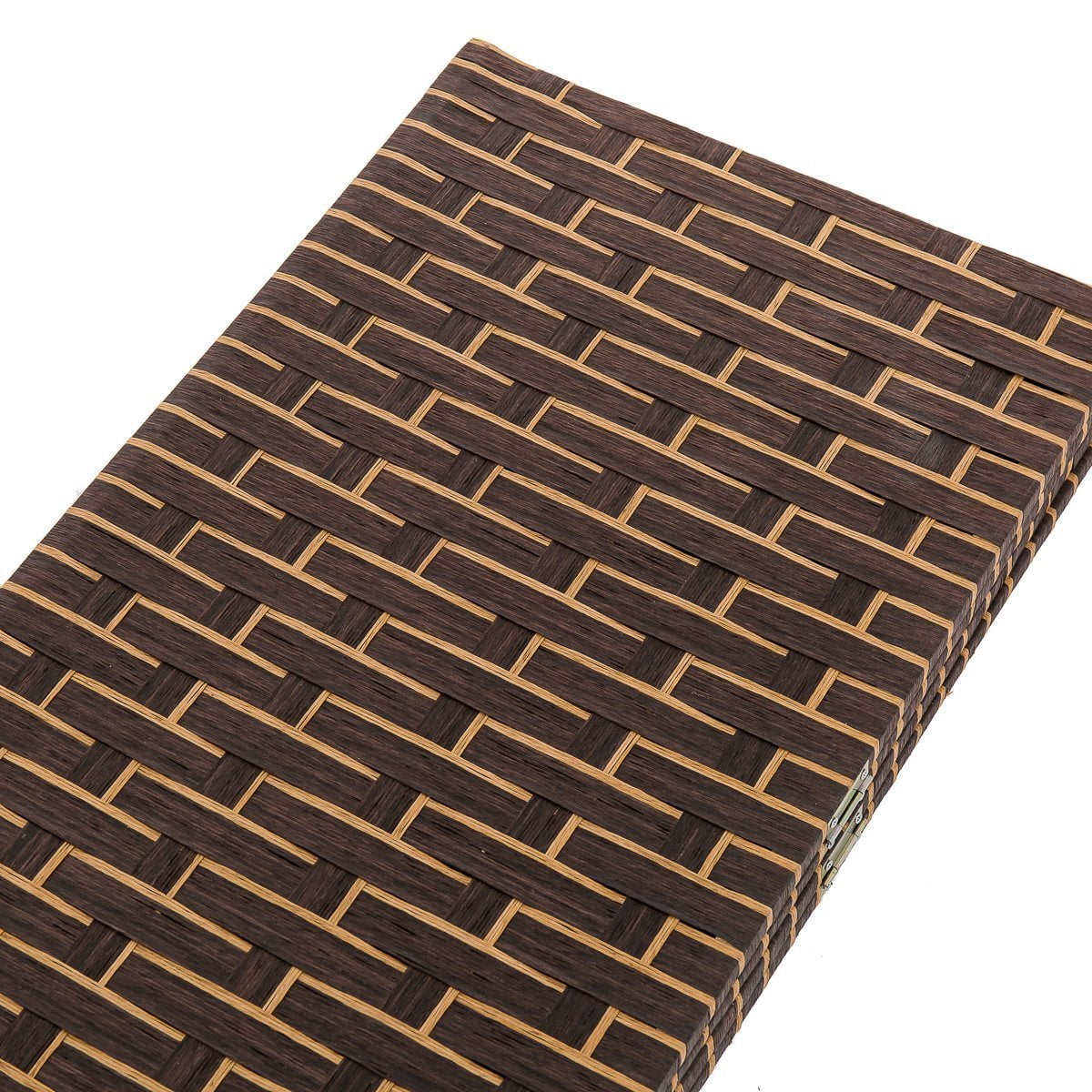 THY COLLECTIBLES Decorative Freestanding Woven Bamboo 4 Panels Hinged Privacy Panel Screen Portable Folding Room Divider (Darkmocha)