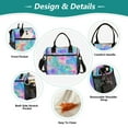 thumbnail image 3 of FORMRS Insulated Lunch Bag Unisex Large Capacity with Shoulder Strap, Neon Starfish Pattern, 3 of 6