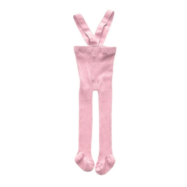 Pantimedias Con Tirantes Transpirables Para Niños Pequeños, Pantimedias Ajustadas De Cintura Alta De Color Sólido Para Niñas Pequeñas, Calcetines Básicos Para El Día A Día Methold BA001331-13