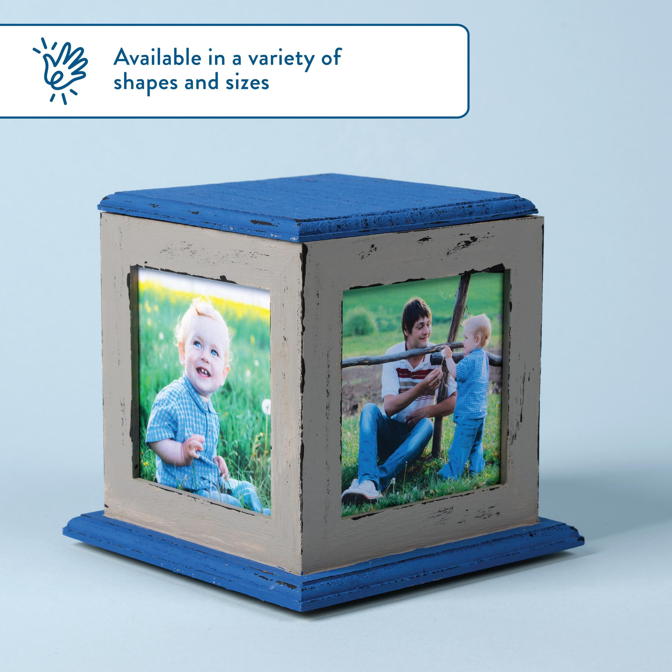 Hello Hobby Wood 4 Way Memory Frame, 5.75" x 5.75" x 5.5"