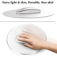 thumbnail image 6 of 2 Pack Aluminum Mouse Pad (Silver & Black), DaKuan Smooth Magic Ultra Thin Double Side Mouse Mat for Fast and Accurate Control (Round 7.8inchX7.8inch), 6 of 9