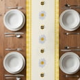 thumbnail image 4 of Table Runner 72 Inches Long for Kitchen Dining, Yellow Truck Dresser Scarf Farmhouse, Dining Table Decorations for Wedding/Parties, Spring Bees Daisy Car Star Buffalo Plaid Lines 14 x 72 In, 4 of 8