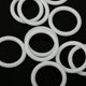 thumbnail image 2 of 20 Pieces Silicone Baby Pacifier Holder Adapter O Ring Dummy Ring Ring White, 2 of 5