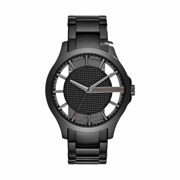 Black Stainless Steel Mens Watch AX2189