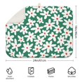 thumbnail image 2 of Floral Daisy Dish Drying Mat Microfiber Foldable Absorbent Rack Pad for Kitchen Counter Spring Summer 18x24 Inch, 2 of 5