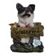 thumbnail image 5 of Estatua de perro de jardín, escultura de Animal, adorno de escritorio para perro de bienvenida para estantería, sala de estar, micropaisaje, regalo de negro mayimx Escultura al aire libre, 5 of 9