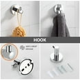 thumbnail image 3 of Bathroom Hardware Set Chrome Bathroom Accessory Set Towel Bar 8 Pieces Set, 3 of 12