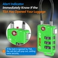 thumbnail image 4 of Forge TSA Approved Luggage Locks Re-settable Combination with Alloy Body(Green 2 Locks), 4 of 5