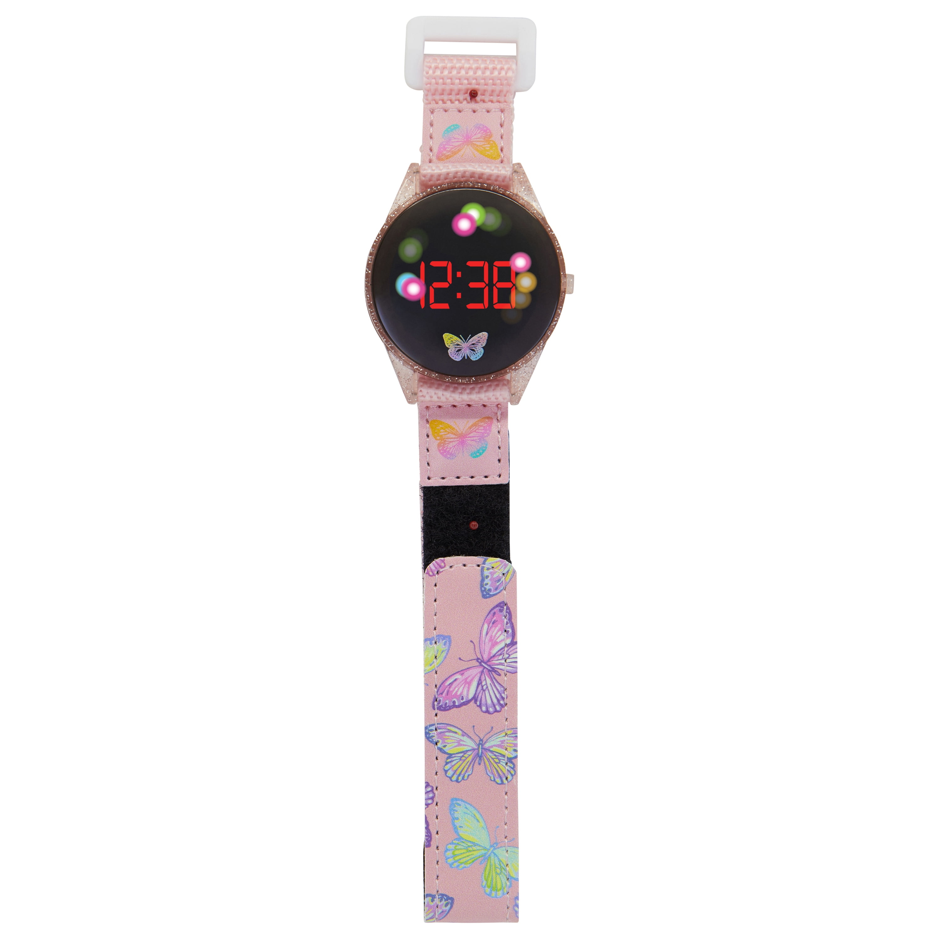 Wondernation 14685M-40-PNP Round Butterfly LED Dial Female Kids Watch