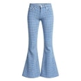 thumbnail image 6 of LRen Girls Flare School Uniform Pants Flare Dress Pants Soft Stretchy Bell Bottom with Pockets Trousers for Kids Age 9-10 Years, 6 of 6