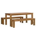 thumbnail image 5 of TableChamp Solid Brazilian Pine Wood Dining Table, 47 X 30In, Brazil Finish, 5 of 5