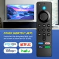Replacement Voice Remote Control Fit for Firee TV Stick 4K, for Firee TV Stick 2nd & 3rd Gen