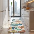 thumbnail image 4 of Beige Pioneer Flower and Leaf Pattern Kitchen Rug Mat,Kitchen Runner Rugs Non Skid Washable,Decorative Kitchen Floor Mats for Kitchen,Sink,Laundry,17"x47.2", 4 of 7