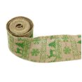 thumbnail image 1 of 6.56ft Christmas Burlap Ribbon Decorative Burlap Ribbon Roll Jute Burlap Roll, 1 of 2