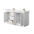 thumbnail image 2 of Wyndham Collection Wcf414160d-Vca-Unsmxx Strada 60" Free Standing Double Basin Vanity Set, 2 of 7