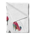 thumbnail image 2 of High Heels Soft Flannel Fleece Throw Blanket, 7 Pair of Feminine Watercolor High Heels Womans Shoes Lettering Print, Cozy Plush for Indoor and Outdoor Use, 70" x 90", Multicolor, by Ambesonne, 2 of 5