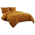 thumbnail image 7 of GpLuMy Berlin 3-Piece Pintuck Pinch Pleat Bedding Comforter Set (Queen, Spice), 7 of 7