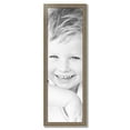 thumbnail image 2 of ArtToFrames 13" x 41" Aged White Gold Picture Frame, 13x41 inch Silver Wood Poster Frame (WOM-2036),  Pack, 2 of 7
