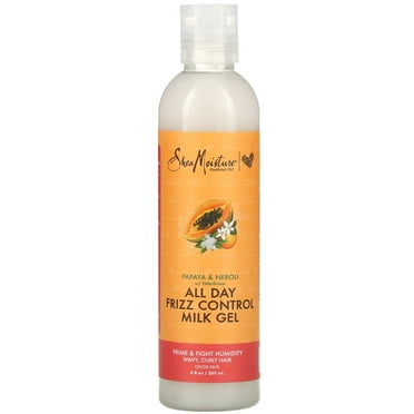 SheaMoisture Milk Gel for Wavy Curly Hair Papaya and Neroli Parabenfree Curl Gel Oz, 8 Ounce