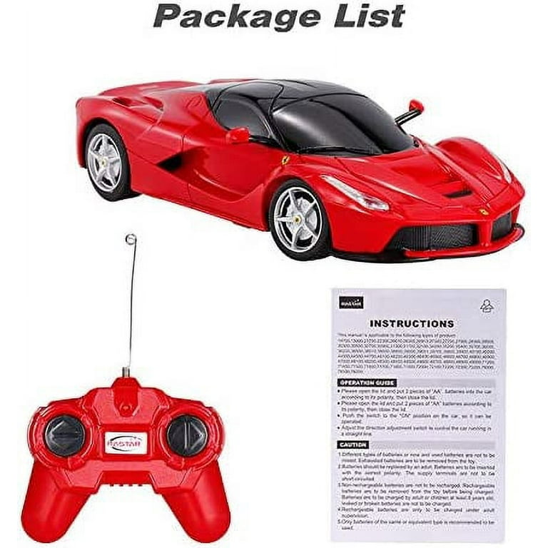1:24 RC LaFerrari Sport Racing Car (Red) - Walmart.com