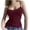 *1-Wine, variant on Women's Lace Trim Ribbed Camisole , Ladies' Sleeveless Square Neck Tank Top , Form Fitting Cami Tops For Women,Black,S-2XL